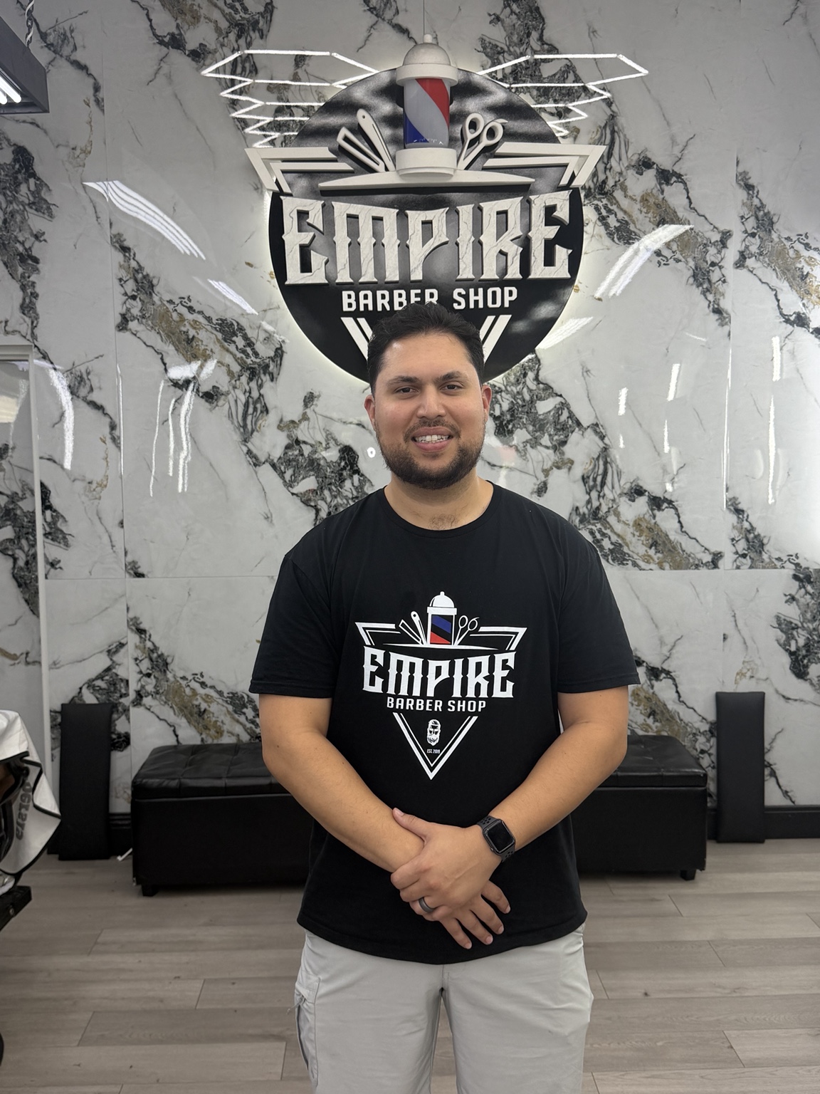 Chris at Empire Barbers